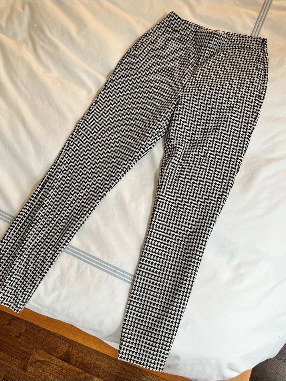 Sezane Slim Fit Houndstooth Pants